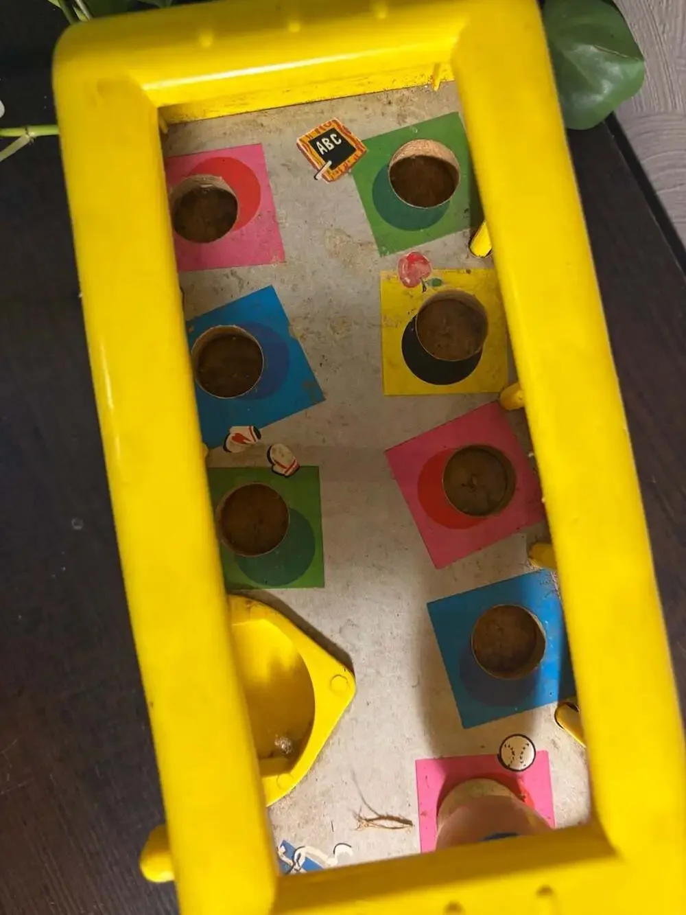 Vintage 1965 Fisher-Price Little People School Bus #192 Pull Toy